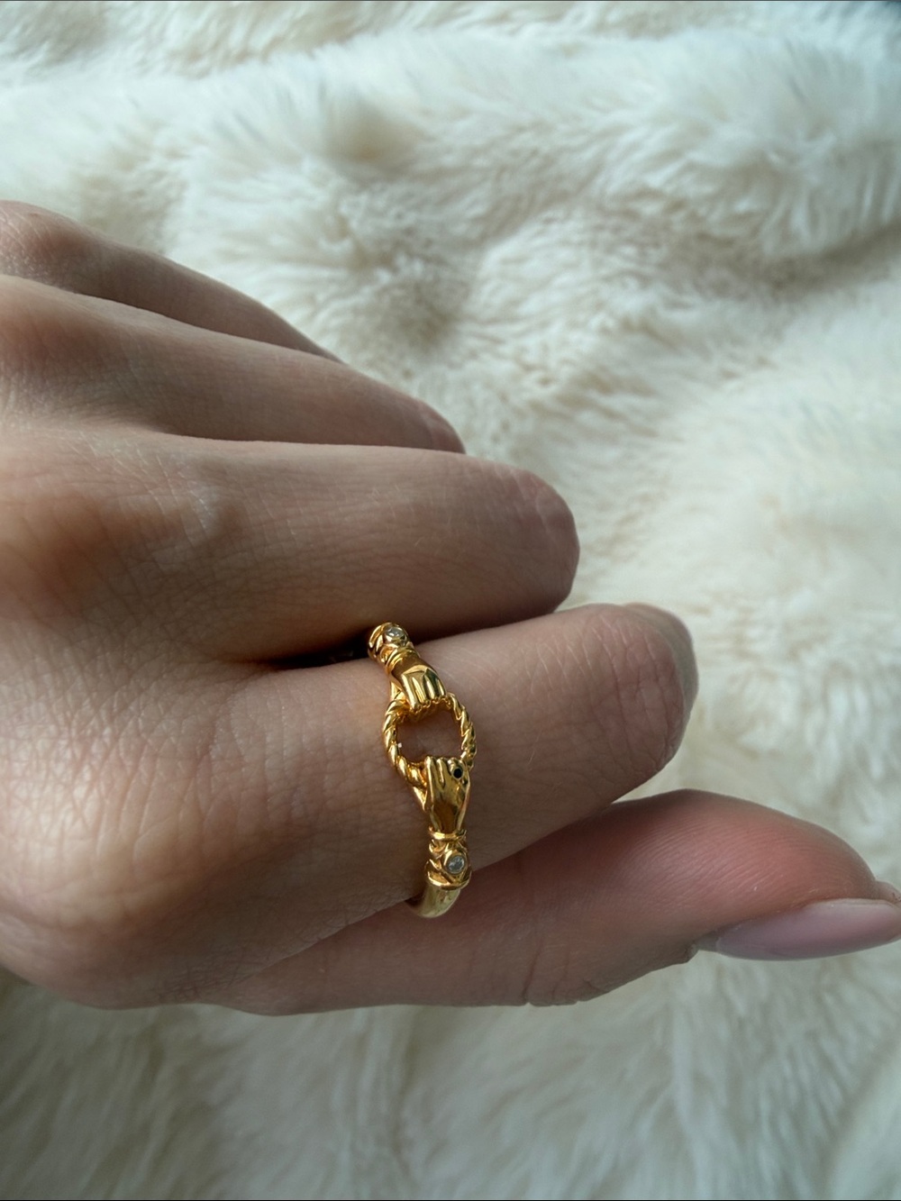 Missoma Harris Reed In Good Hands Stacking Ring size 9